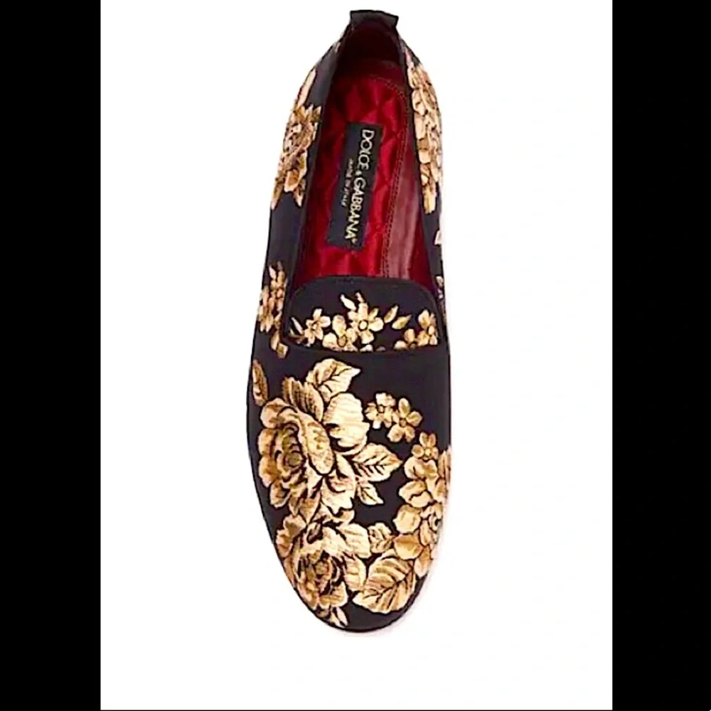 Dolce&Gabbana Authentic Embroidered Slip On Dress Shoes - Picture 7 of 14
